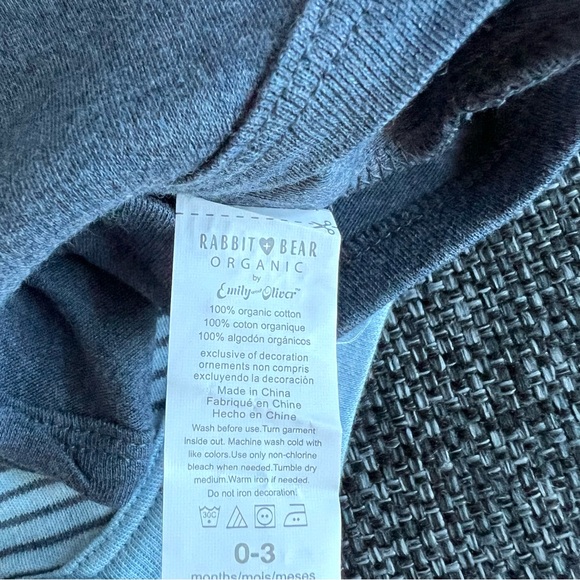 NWT Rabbit + Bear Onesie 3 Pack Size 0-3 Months - Picture 3 of 8